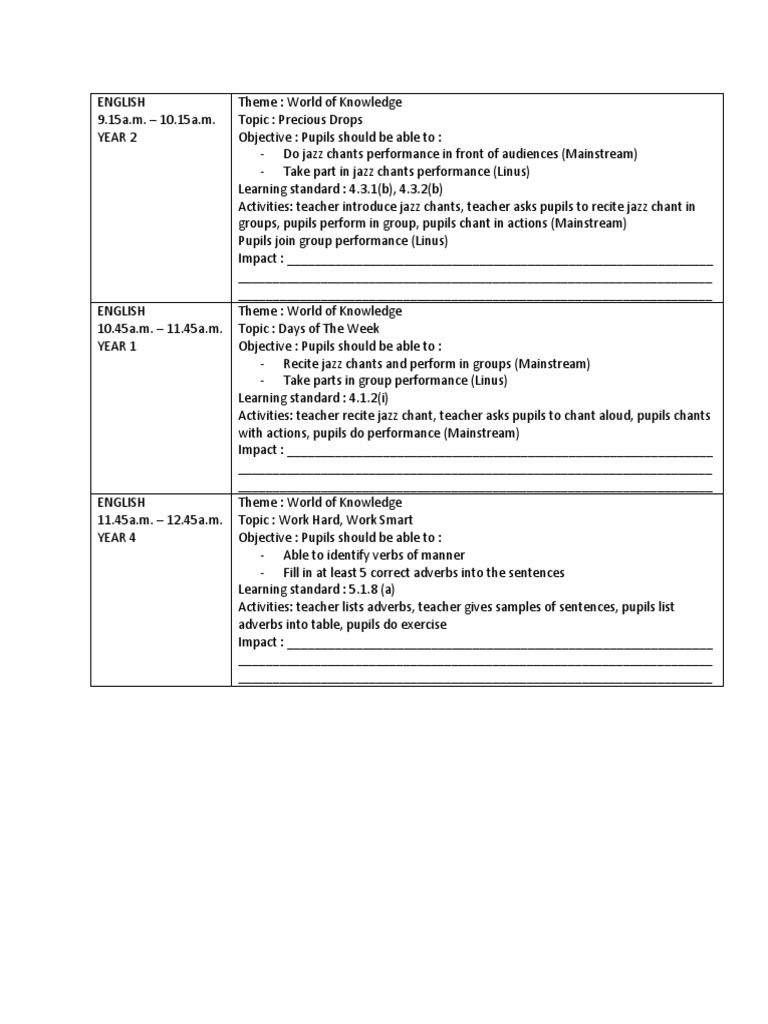 Lesson Plan  PDF  English Language  Lesson Plan
