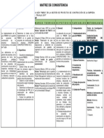 Ejemplo de Matriz de Consistencia