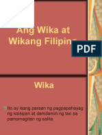 Ang Wika at Wikang Filipinomp