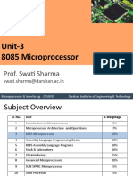 Unit-3 8085 Microprocessor: Prof. Swati Sharma
