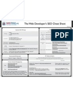 SEO Web Developer Cheat Sheet