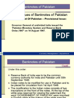 Various Issues of Banknotes of Pakistan