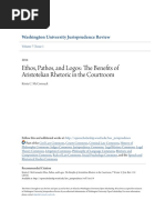 Ethos Pathos and Logos- The Benefits of Aristotelian Rhetoric
