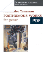 Tansman - Posthumous Works
