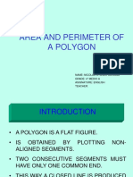 Area and Perimeter of A Polygon: Name: Nicolás Oyarzo Cariaga Grade: 4 ° Medio A Asignature: English Teacher