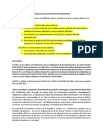 Esquema Sugerido para La Elaboración y Presentación de Trabajo Finalfzm