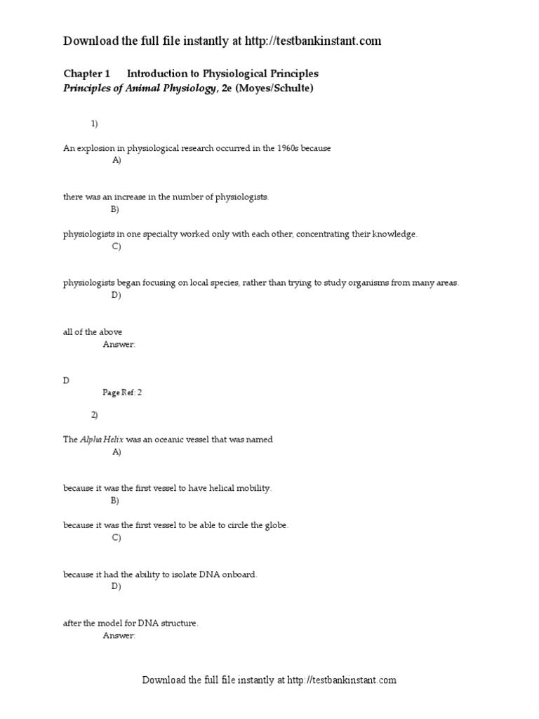 Moyes - Principles of Animal Physiology 2e | PDF | Phenotype | Physiology