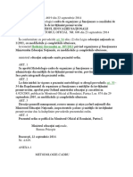 OMEN NR 4619 - 2014 Metodologia Cadru de Organizare Si Functionare A Consiliului de Administratie Din Unitatile de Invatamant Preuniversitar