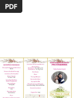 Wedding Anniversary Program Outline | PDF