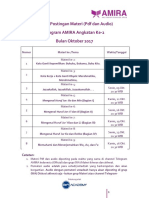 Jadwal Postingan Materi AMIRA Angkatan Ke-2 Bulan Oktober 2017