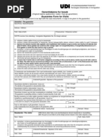 Guarantee Form for Visits