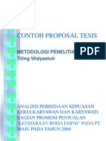 14 Contoh Proposal Tesis