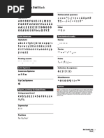 Bell Gothic STD Black: Mathematical Operators Alphabetic