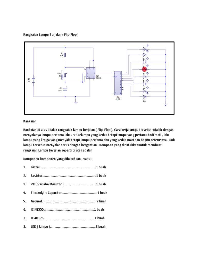 Cara Kerja Rangkaian Lampu Berjalan | PDF