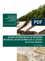 (BO) Resiliencia en Desastres Nat. en Seis Barrios de La Paz, Bolivia - Luis Salamanca