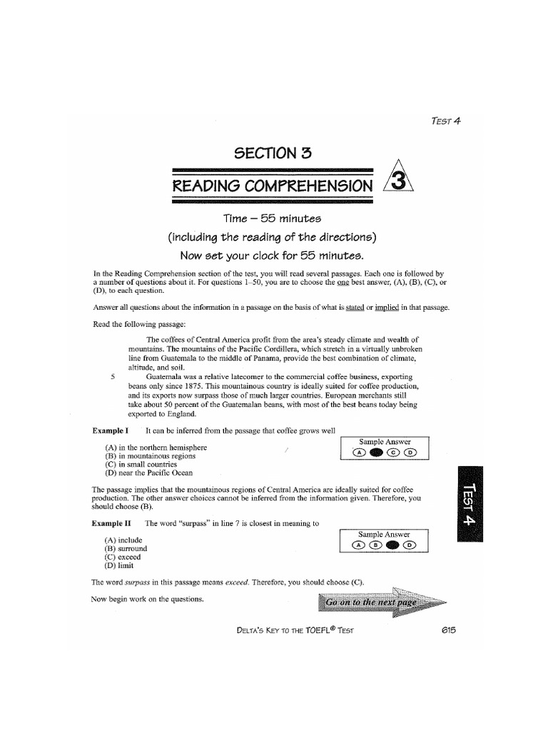 Section - 3 Reading Comprehension | PDF