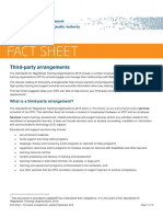 Fact Sheet - Third Party Arrangements