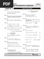 Answer Key Basic Maths Logarithm