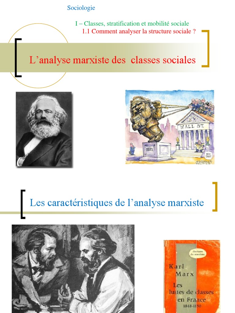 Analyse marxiste des classes sociales | PDF | Profit (Comptabilité ...