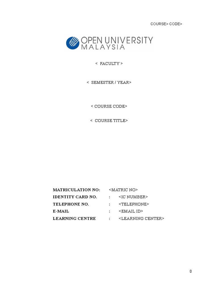 Template - English Version | PDF | Page Layout