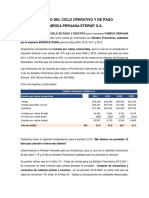 Calculo Del Ciclo Del de Pago y Efectivo Eternit