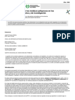 NTP 480_ La Gestión de Los Residuos Peligrosos en Los Laboratorios Universitarios y de Investigación