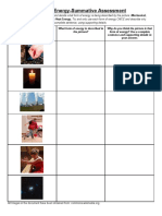 Forms of EnergySummative Assessment