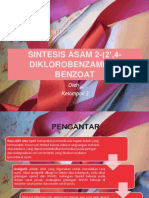 Sintesis Asam 2 - (2',4 - Diklorobenzamido) Benzoat: Oleh: Kelompok 2