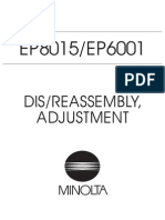 Minolta EP8015/EP6001 SERVICE MANUAL