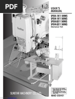 Instruction Manual Sunstar SPS-B1811 - Series PDF