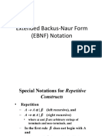 Syntax Analysis - EBNF and Syntax Diagrams