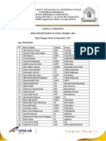 Jadwal Screening Fix