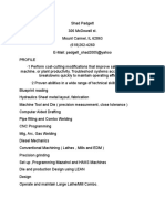 Resume of Padgett - Shad2005