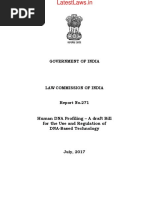 Law Commission Report No. 271 - Human DNA Profiling - A Draft Bill For The Use and Regulation of DNA-Based Technology