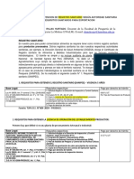 Registro Sanitario y Requisitos Sanitarios para La Exportacion