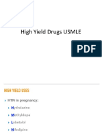 High Yield Drugs USMLE
