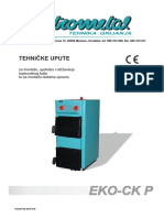 Centrometal EKO CK P 14 60 KW Kotlovi Za Centralno Grijane Tehnicke Upute