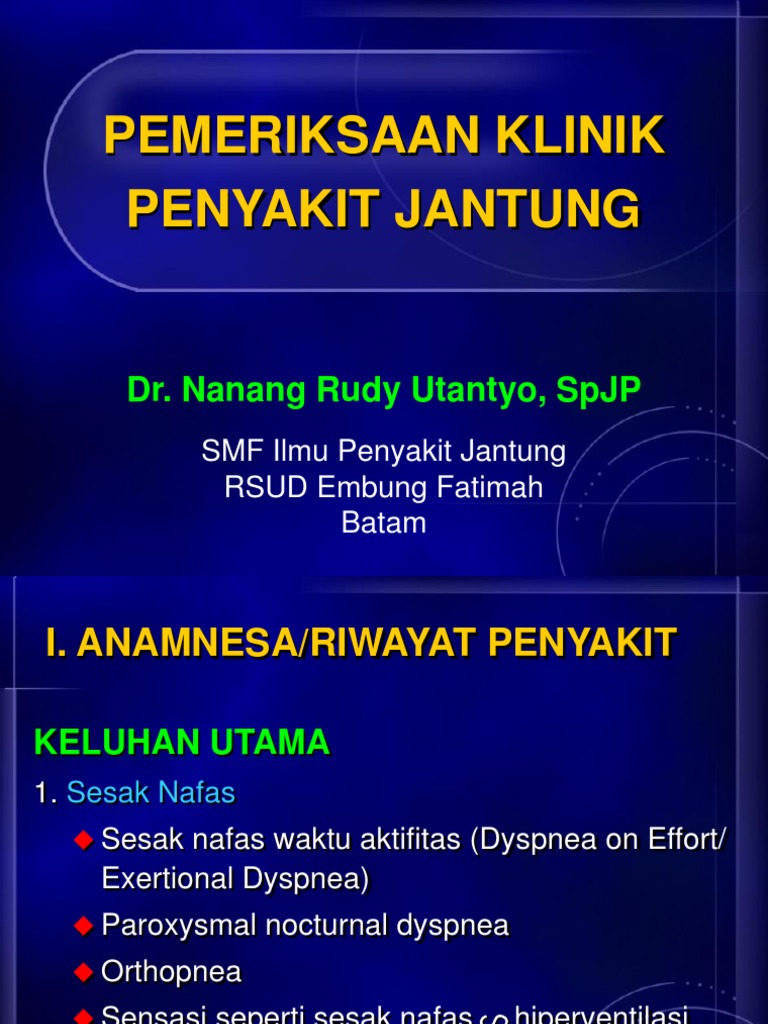 Pemeriksaan Jantung | PDF