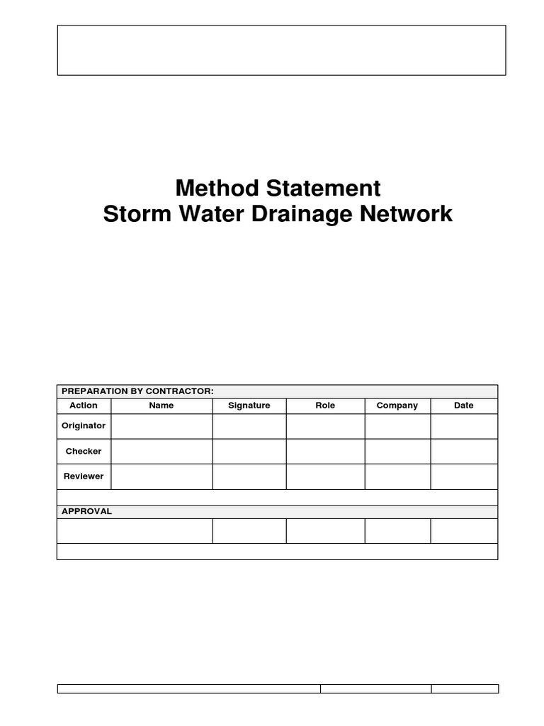 GRE Pipework Method Statement for Drainage | PDF | Concrete | Pipe ...