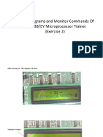 Editing Programs & Monitor Commands for MC8088 Microprocessor Trainer