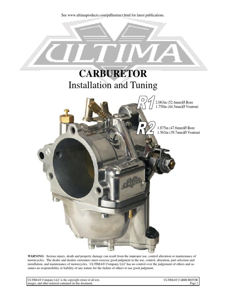 Ultima Carburetor Instructions Carburetor Throttle
