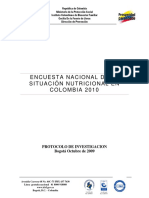 Base de Datos ENSIN - Protocolo Ensin 2010