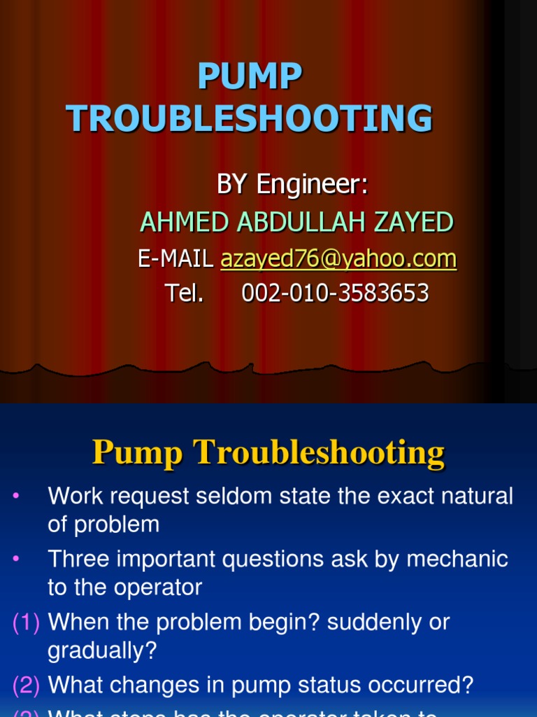 Troubleshooting Centrifugal Pumps | PDF | Leak | Pump