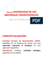 Bioompatibilidad de Losmateriales Odontológicos