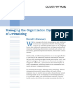 OWD Managing The Organization Dynamics of Downsizing WP 0111