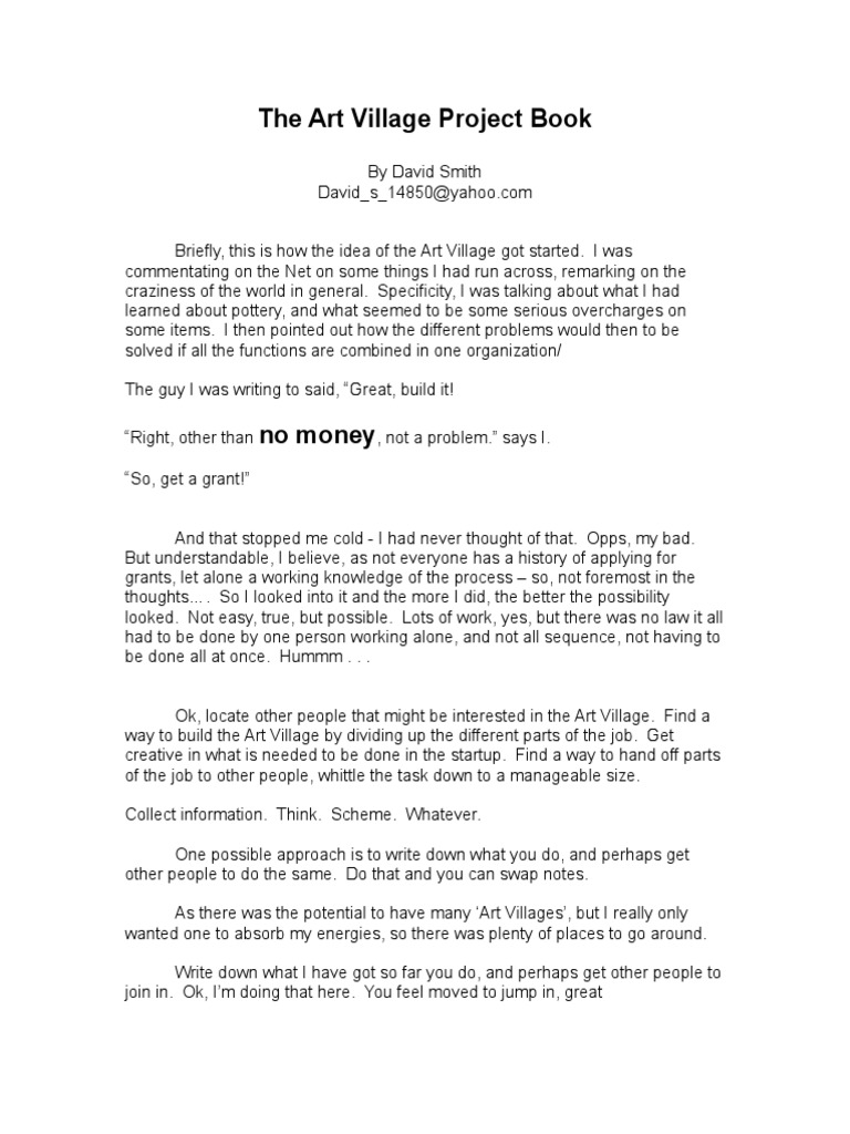 The Art Village PDF Schools