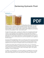 Causes of Darkening Hydraulic Fluid