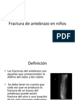 Fractura de Antebrazo en Niños