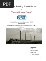 Industrialtraining Report NTPC Singrauli