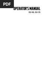 7745858w D2-55, D2-75 OPERATOR'S MANUAL